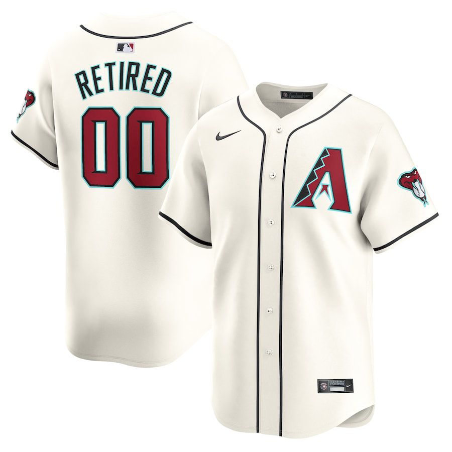 Men Arizona Diamondback Nike White Home Limited Pick-A-Player Retired Roster MLB Jersey->atlanta braves->MLB Jersey